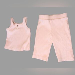Ribbed Tank & Relaxed Bottoms Set | Toddler Girl | 12 Months | 2 Sets | Like New